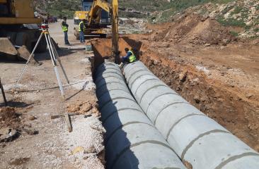 تصريف مياه أمطار بلدية إربد.